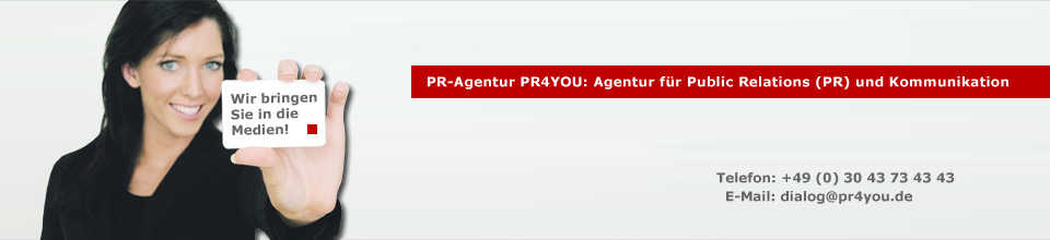 Social Media Agentur: Social Media, Social Media Relations, Social Media PR der PR Agentur PR4YOU