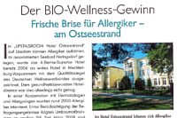 Tourismus & Touristik, Gastronomie & Hotellerie: PR und Kommunikation f眉r Upstalsboom Hotel Ostseestrand Ostseebad Heringsdorf: Pressearbeit, Medienarbeit, ffentlichkeitsarbeit