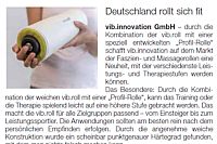 Sport und Fitness: PR und Kommunikation f眉r vib.innovation GmbH: Pressearbeit, Medienarbeit, ffentlichkeitsarbeit